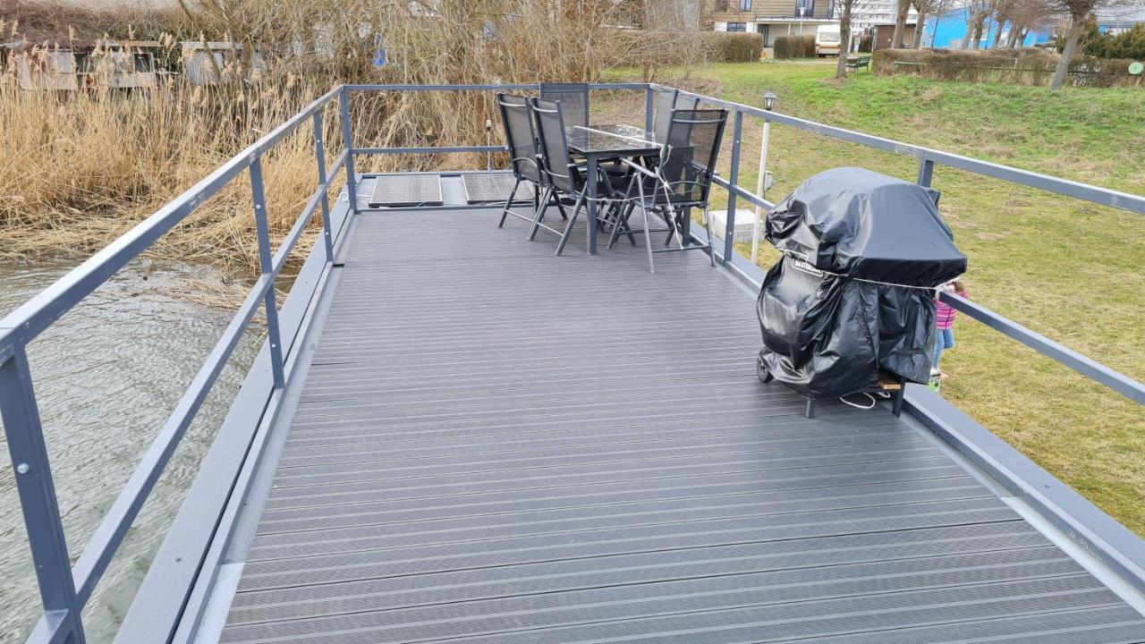 Hausboote Unteres Odertal Hausboot Kranich Hotel Schwedt Exterior foto
